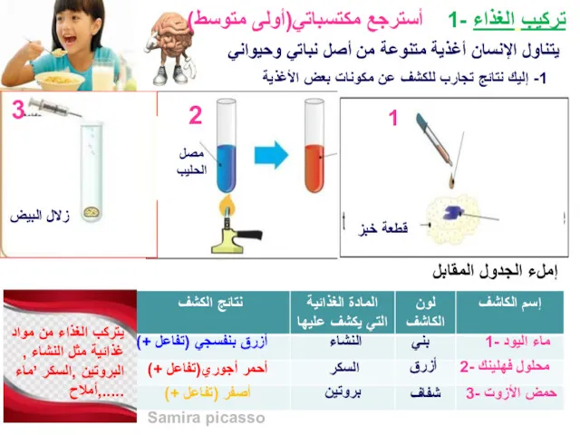 أسترجع مكتسباتي(أولى متوسط) يتناول الإنسان أغذية متنوعة من أصل نباتي