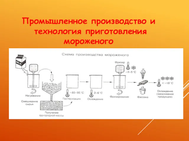 Промышленное производство и технология приготовления мороженого