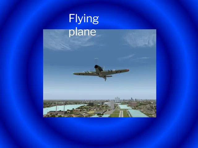 Flying plane