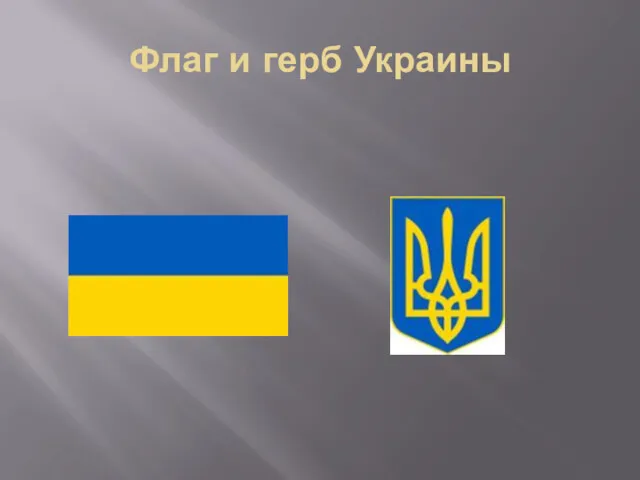 Флаг и герб Украины