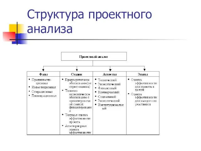 Структура проектного анализа