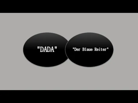 "Der Blaue Reiter" "DADA"