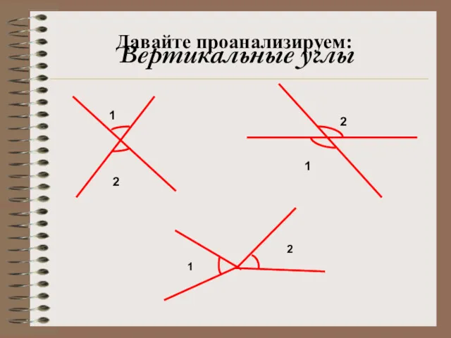 Вертикальные углы Давайте проанализируем: