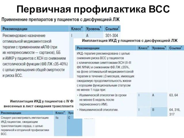 Первичная профилактика ВСС