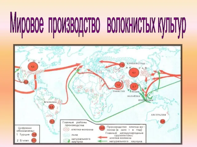 Мировое производство волокнистых культур