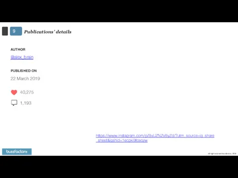 Publications’ details AUTHOR @alex_brain 9 https://www.instagram.com/p/BvUZNZvByZd/?utm_source=ig_share_sheet&igshid=1ecpki9fceozw PUBLISHED ON 22 March 2019 40,275 1,193