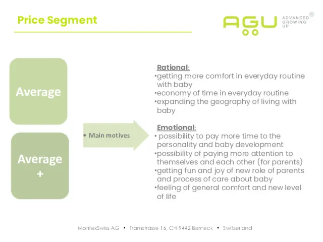 Price Segment Rational: getting more comfort in everyday routine with