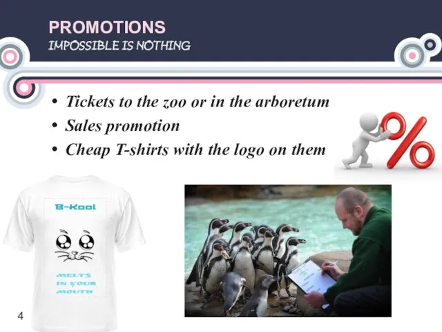 Tickets to the zoo or in the arboretum Sales promotion