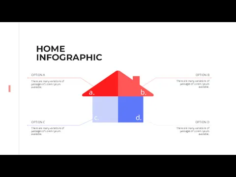 HOME INFOGRAPHIC c. d. a. b. OPTION B There are