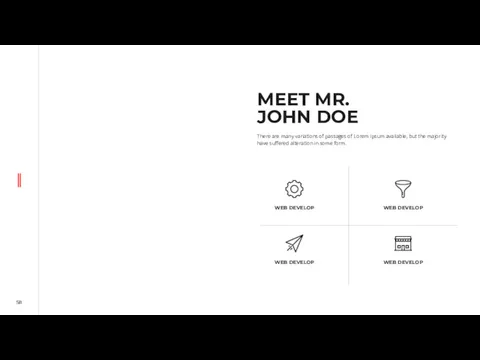 MEET MR. JOHN DOE There are many variations of passages