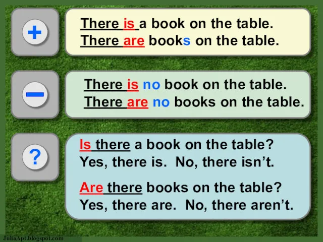 There is a book on the table. There are books