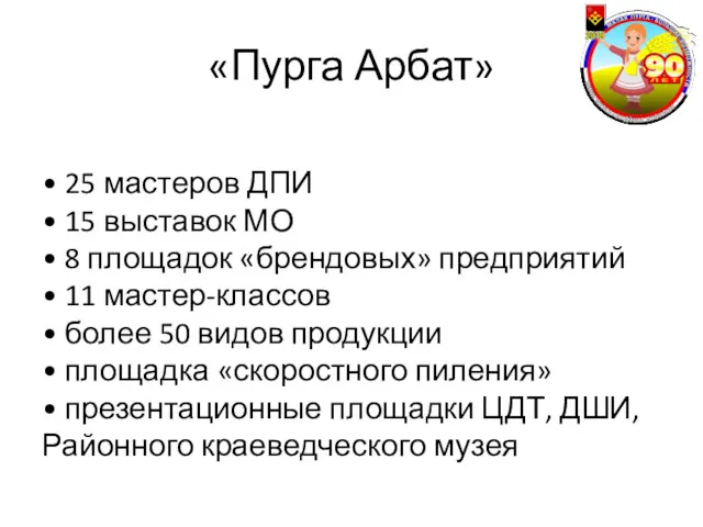 «Пурга Арбат» • 25 мастеров ДПИ • 15 выставок МО