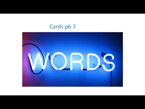 Cards p6-7