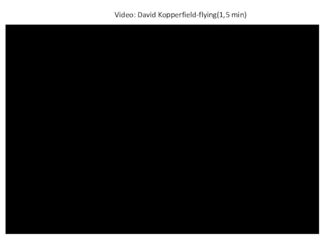 Video: David Kopperfield-flying(1,5 min)
