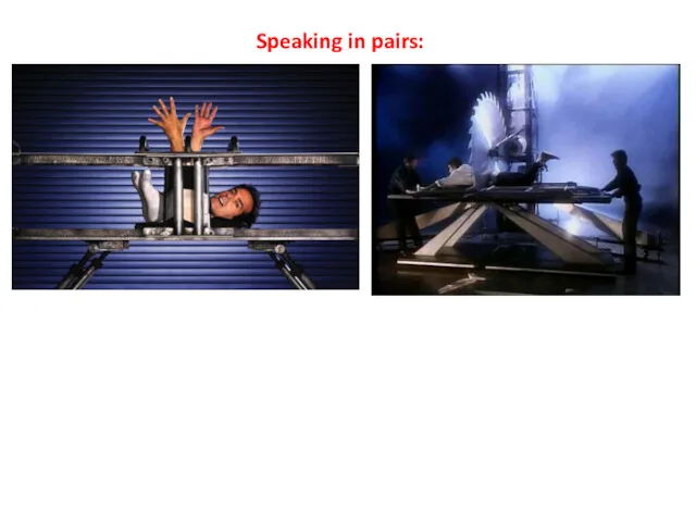 Speaking in pairs: