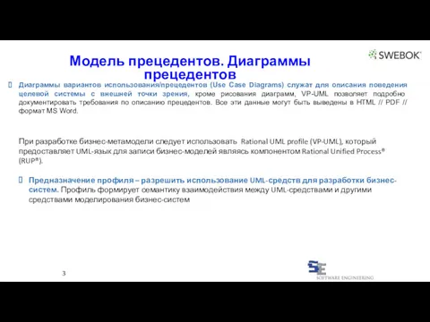 Модель прецедентов. Диаграммы прецедентов 3 Диаграммы вариантов использования/прецедентов (Use Case