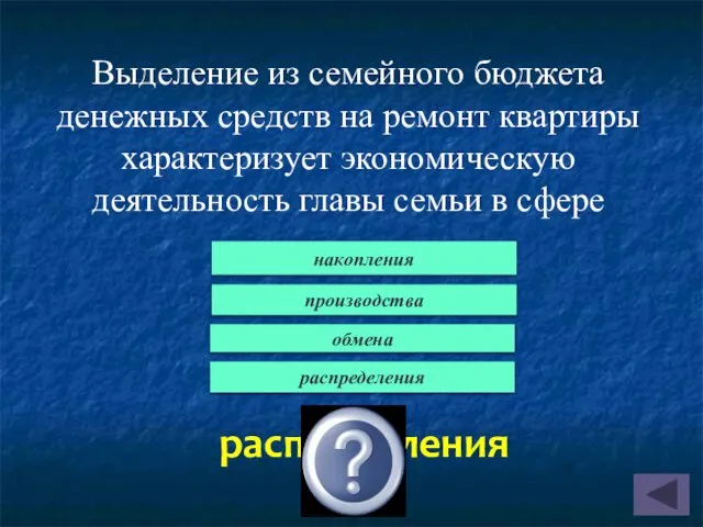 Выделение из семейного бюджета денежных средств на ремонт квартиры характеризует