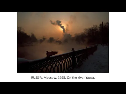 RUSSIA. Moscow. 1995. On the river Yauza.