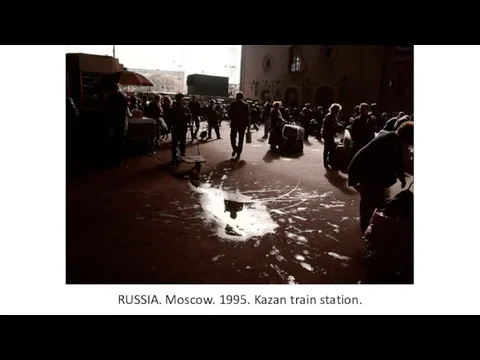 RUSSIA. Moscow. 1995. Kazan train station.