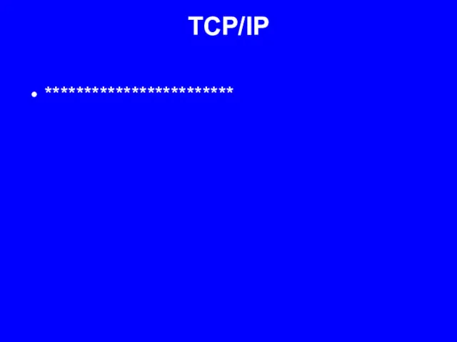 TCP/IP ************************