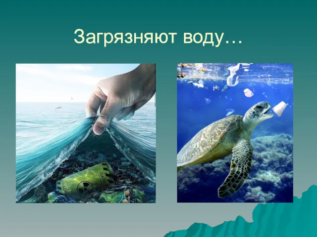 Загрязняют воду…