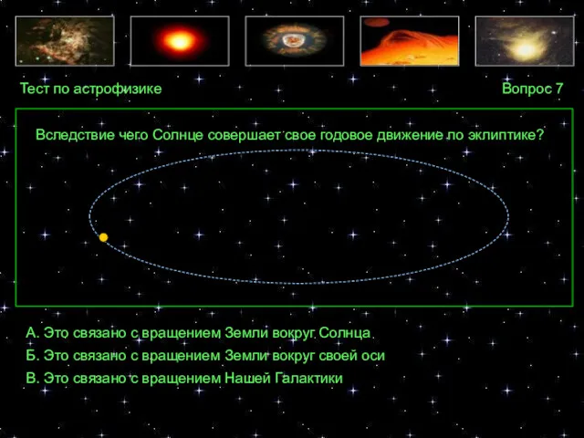 Тест по астрофизике Вопрос 7 А. Это связано с вращением