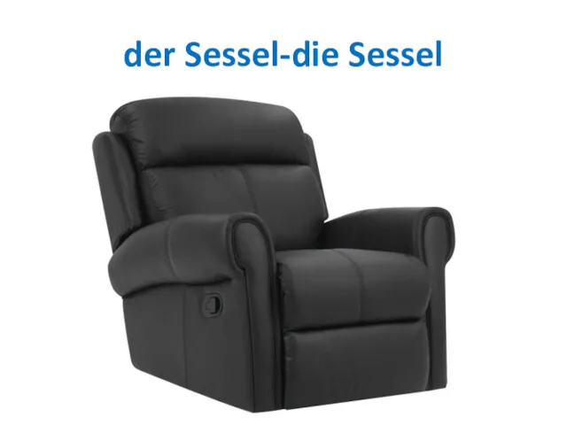 der Sessel-die Sessel