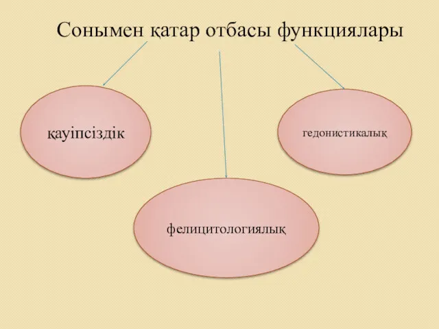 Сонымен қатар отбасы функциялары қауіпсіздік фелицитологиялық гедонистикалық