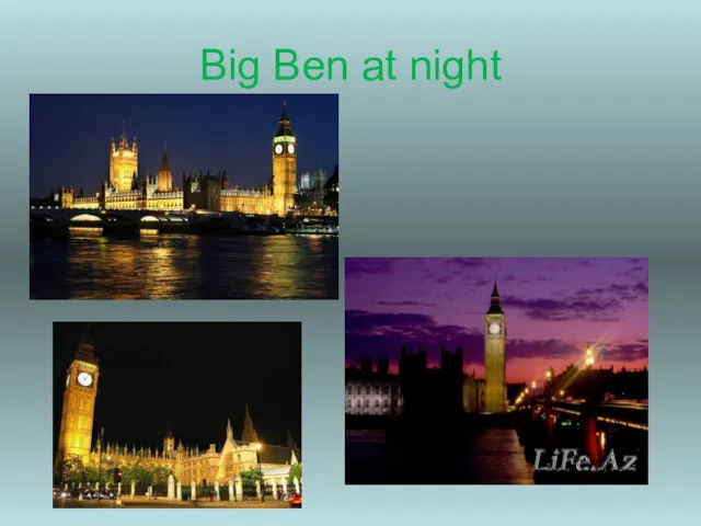 Big Ben at night