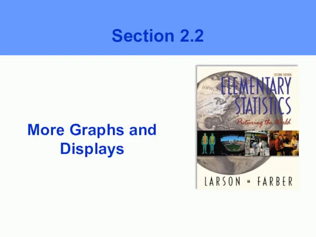 More Graphs and Displays Section 2.2