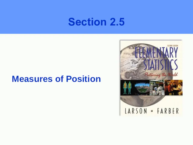 Measures of Position Section 2.5