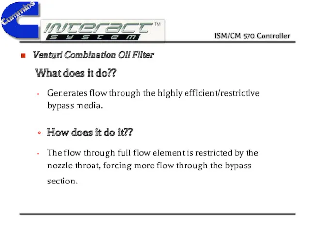 What does it do?? Generates flow through the highly efficient/restrictive bypass media. How