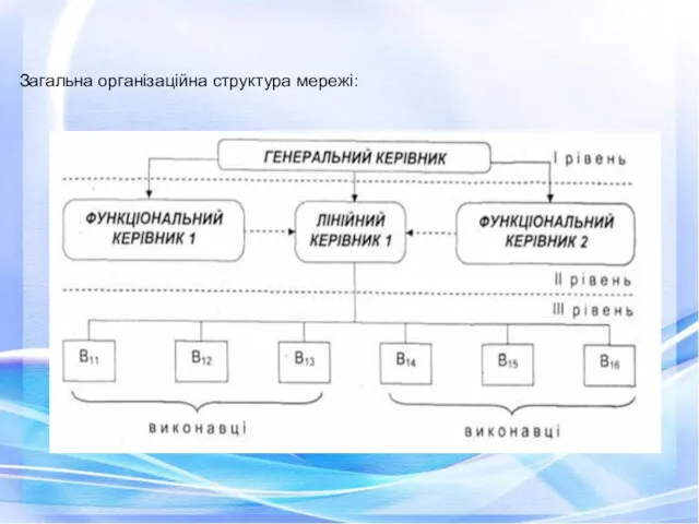 Загальна організаційна структура мережі: