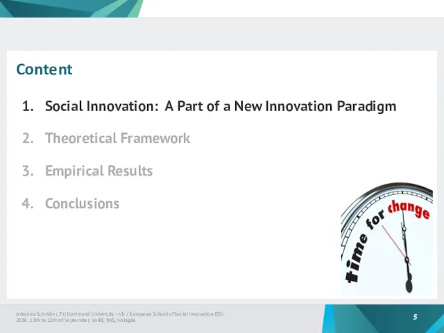 Content Social Innovation: A Part of a New Innovation Paradigm