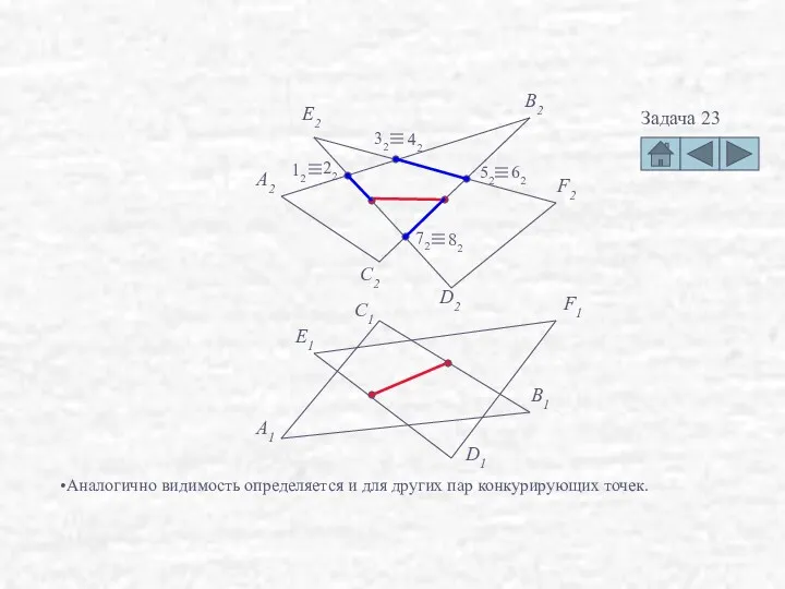 Задача 23 F2 D2 E1 F1 D1 A2 B2 C2