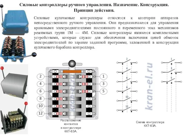 Силовые кулачковые контроллеры относятся к категории аппаратов непосредственного ручного управления.