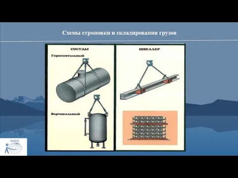 Схемы строповки и складирования грузов