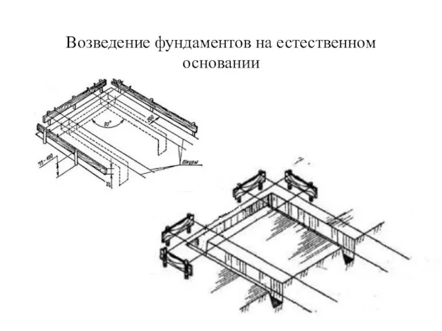 Возведение фундаментов на естественном основании