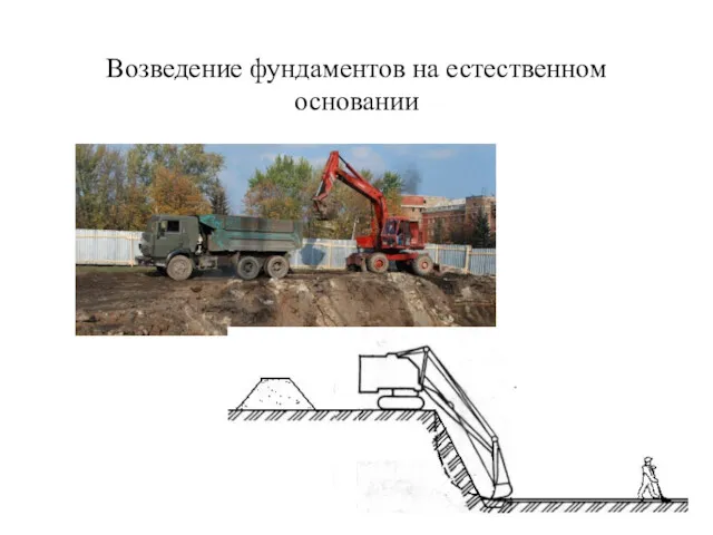 Возведение фундаментов на естественном основании