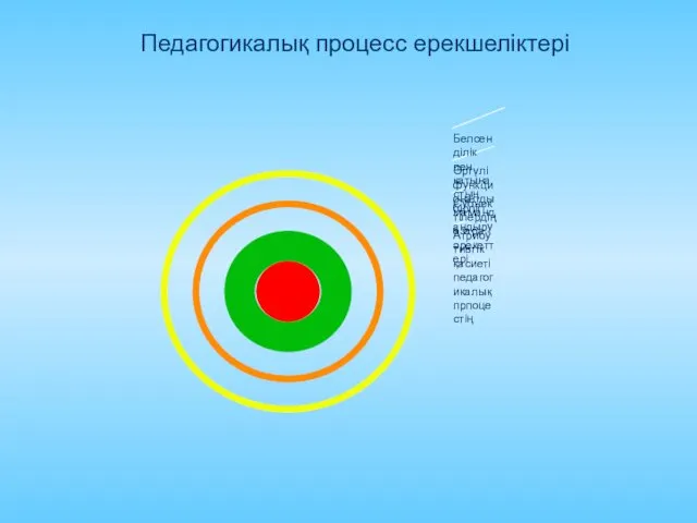 Педагогикалық процесс ерекшеліктері