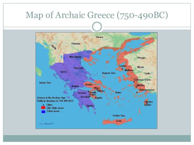 Map of Archaic Greece (750-490BC)