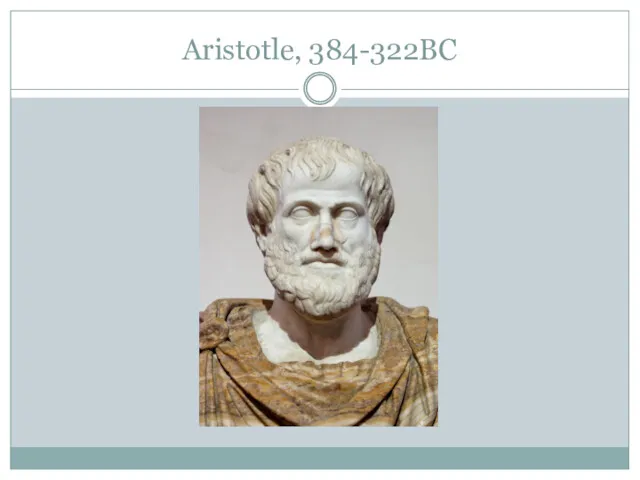 Aristotle, 384-322BC
