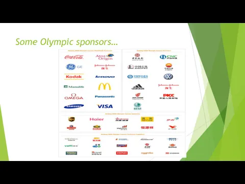 Some Olympic sponsors…