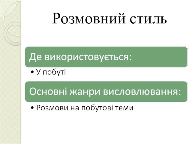 Розмовний стиль