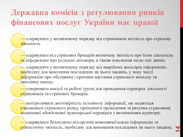 Державна комісія з регулювання ринків фінансових послуг України має право: