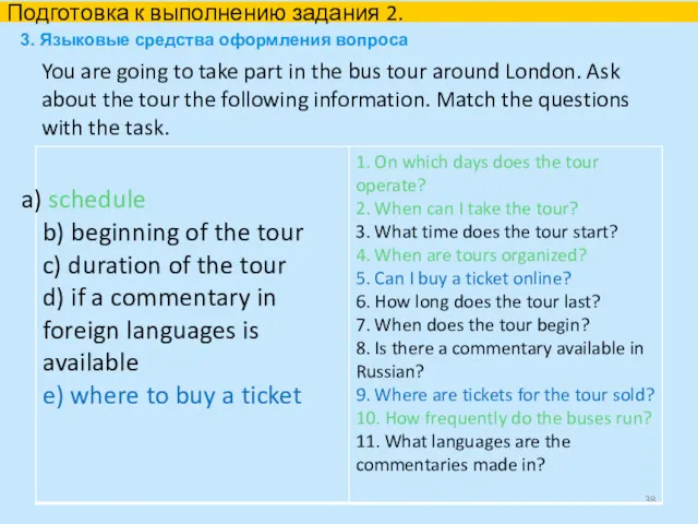 You are going to take part in the bus tour