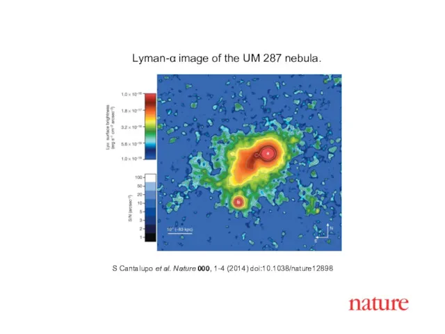 Lyman-α image of the UM 287 nebula