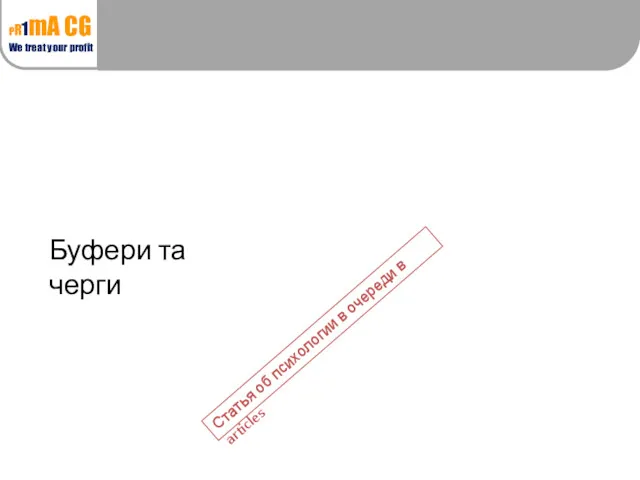 Буфери та черги Статья об психологии в очереди в articles