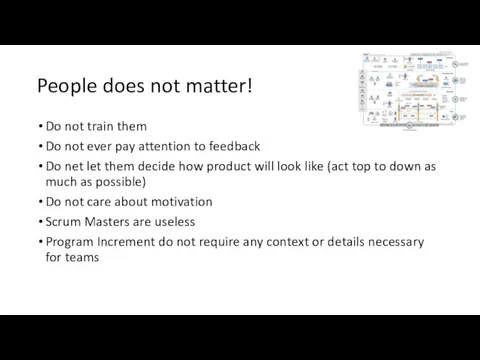 People does not matter! Do not train them Do not