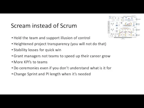 Scream instead of Scrum Hold the team and support illusion